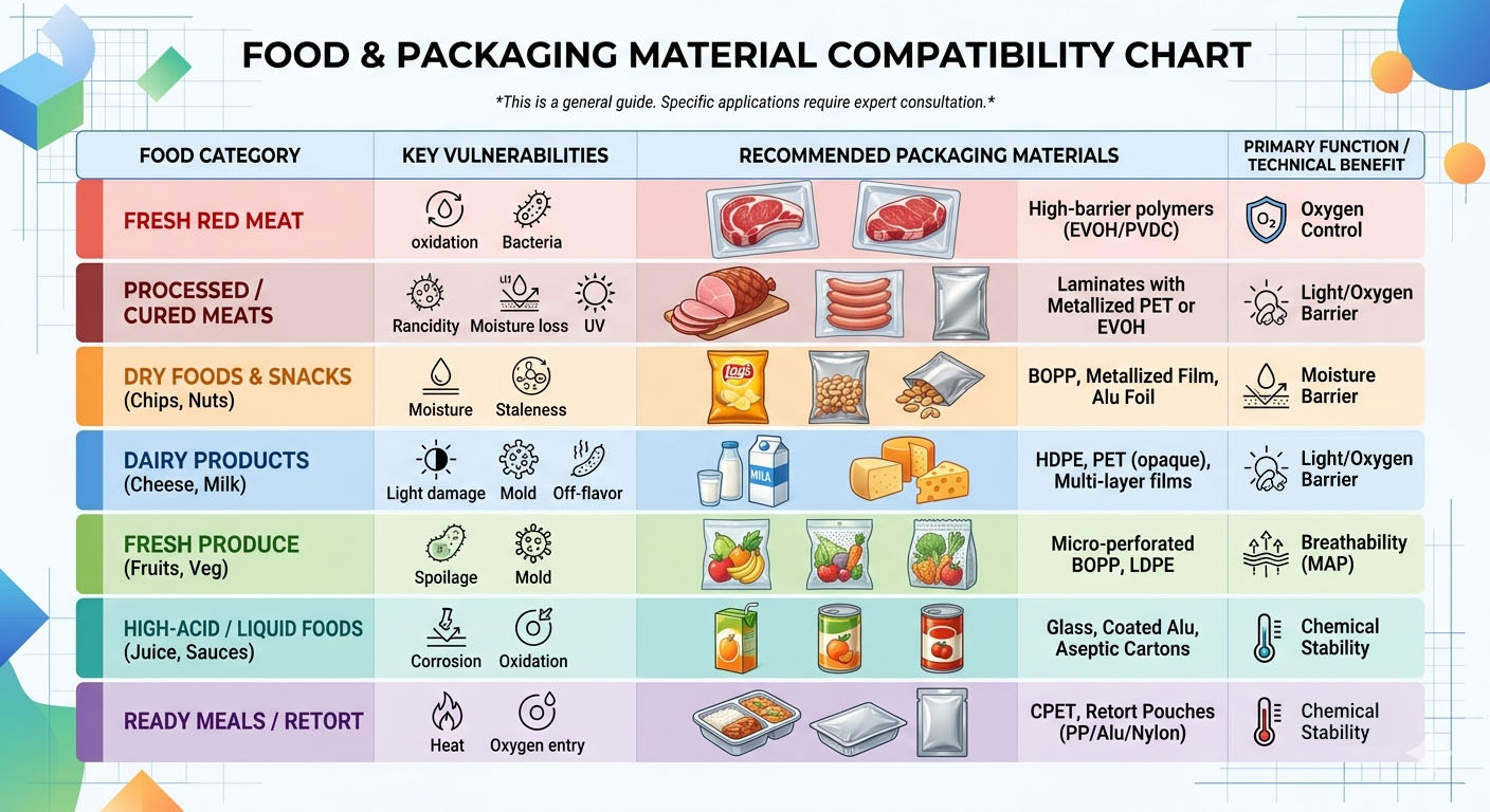 packaging materials compatibility